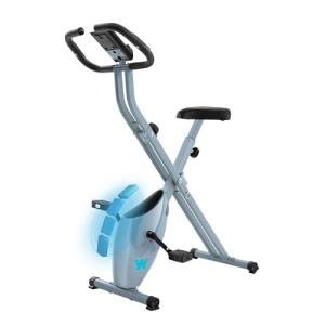 BARWING Folding Exercise Bike Stationary Bikes for Home，3 in 1Exercise Bikes for Seniors, Indoor Workout Bike Cycling Bike with 16-Level Adjustable Resistance,330LB Capacity(Grey)