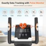 ANCHEER Elliptical Exercise Machine, Elliptical Trainer for Home Gym, Exercise Equipment 500Lbs Max Weight, Ultra-Silent Elliptical Machine, with Pulse Rate Grips, LCD & Smooth Resistance Levels