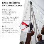 TheraBand - 12719 CLX Resistance Band with Loops, Fitness Band for Home Exercise and Full Body Workouts, Portable Gym Equipment, Gift for Athlete, Individual 5 Foot Band, Silver, Super Heavy, Advanced Level 2