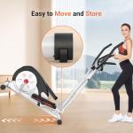 ANCHEER Elliptical Exercise Machine, Elliptical Trainer for Home Gym, Exercise Equipment 500Lbs Max Weight, Ultra-Silent Elliptical Machine, with Pulse Rate Grips, LCD & Smooth Resistance Levels