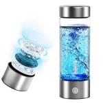 BEVECK 14 oz Portable Hydrogen Water Bottle Generator with PEM-SPE Technology, USB Rechargeable Hydrogen Water Ionizer Cup, Produces up to 3000 ppb Hydrogen in 3 Minutes for Home, Gym, Office & Travel