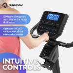 Horizon Fitness 5.0U Upright Bike, Fitness & Cardio, Magnetic Resistance Cycle with Bluetooth, Padded Seat, Step-through Frame, and 300lb Weight Capacity