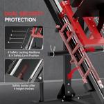 Leg Press Hack Squat Machine Combo, 45° Leg Exercise Machine ,Lower Body Special with Weight Storage for Quads, Hamstring, Glutes, Calves, Compact Home Gym Leg Day Equipment