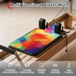Non Slip Pilates Reformer Mat, Soft Fleece Surface Pilates Towel Mat, Pilates Mat with Multiple Equipment, Lightweight and Foldable, Sweat Wicking and Quick Drying, For Yoga and Fitness (Multicolor)