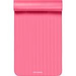 Retrospec Solana Yoga Mat 1" Thick w/Nylon Strap for Men & Women - Non Slip Exercise Mat for Home Yoga, Pilates, Stretching, Floor & Fitness Workouts - Pink Dahlia