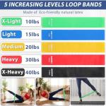 Leyndo 11 Pcs Resistance Bands with Handles Exercise Fitness Resistance Tube Bands Working Out Loop Band and Door Anchor for Men Women Physical Therapy Strength Training Shape Body Home Workouts
