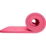 Retrospec Solana Yoga Mat 1" Thick w/Nylon Strap for Men & Women - Non Slip Exercise Mat for Home Yoga, Pilates, Stretching, Floor & Fitness Workouts - Pink Dahlia