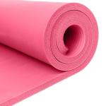 Retrospec Solana Yoga Mat 1" Thick w/Nylon Strap for Men & Women - Non Slip Exercise Mat for Home Yoga, Pilates, Stretching, Floor & Fitness Workouts - Pink Dahlia