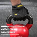 IRONGRIT Workout Gloves for Men Full-Finger: Weight Lifting Gloves with Full Palm Protection & Extra Grip for Gym, Weightlifting,Rowing, Exercise, Basketball and Cycling (Large)