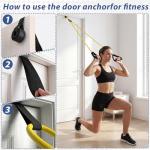 Leyndo 11 Pcs Resistance Bands with Handles Exercise Fitness Resistance Tube Bands Working Out Loop Band and Door Anchor for Men Women Physical Therapy Strength Training Shape Body Home Workouts