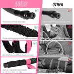 NTIUYOT Upgraded Durable Pedal Resistance Band with Handle, Thickened Latex Tubes and Soft Foam Fabric Foot Pedal, Sit Up Exercise Equipment for Abdomen, Waist, Arm, Core/ABS, Leg, Physical Therapy