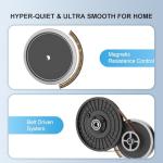 Elliptical Training Machines,Elliptical Exercise Machine for Home with Hyper-Quiet Magnetic Driving System, Elliptical Trainer/330 LBS Loading Capacity(White)