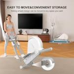 Elliptical Training Machines,Elliptical Exercise Machine for Home with Hyper-Quiet Magnetic Driving System, Elliptical Trainer/330 LBS Loading Capacity(White)