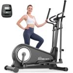 ANCHEER Elliptical Exercise Machine, Elliptical Trainer for Home Gym, Exercise Equipment 550Lbs Max Weight, Ultra-Silent Elliptical Machine, 16 Resistance Levels & Pulse Rate Grips