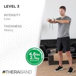 THERABAND Latex Resistance Tubing, Green, Heavy, Level 3, 100 ft Roll, Professional Grade Resistance Band for Exercise, Upper and Lower Body Workouts, Cut-to-Length, Color-Coded Levels