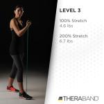 THERABAND Latex Resistance Tubing, Green, Heavy, Level 3, 100 ft Roll, Professional Grade Resistance Band for Exercise, Upper and Lower Body Workouts, Cut-to-Length, Color-Coded Levels