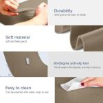 Gruper Thick Yoga Mat Non Slip, Large Size 72" L x 32" W x 0.6" TH, Premium Exercise & Fitness Mat with Carrying Strap and Bag, Workout Mats for Home (Brown, 72 * 24 * 0.4 Inches)