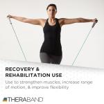 THERABAND Latex Resistance Tubing, Green, Heavy, Level 3, 100 ft Roll, Professional Grade Resistance Band for Exercise, Upper and Lower Body Workouts, Cut-to-Length, Color-Coded Levels