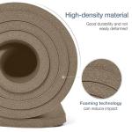 Gruper Thick Yoga Mat Non Slip, Large Size 72" L x 32" W x 0.6" TH, Premium Exercise & Fitness Mat with Carrying Strap and Bag, Workout Mats for Home (Brown, 72 * 24 * 0.4 Inches)