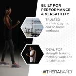 THERABAND Latex Resistance Tubing, Green, Heavy, Level 3, 100 ft Roll, Professional Grade Resistance Band for Exercise, Upper and Lower Body Workouts, Cut-to-Length, Color-Coded Levels