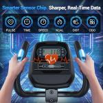 ANCHEER Elliptical Exercise Machine, Elliptical Trainer for Home Gym, Exercise Equipment 550Lbs Max Weight, Ultra-Silent Elliptical Machine, 16 Resistance Levels & Pulse Rate Grips