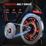 Merach Exercise Bike, Magnetic Stationary Bike with Exclusive App, 300lbs Indoor Workout Bike with Comfortable Bike Seat Cushion and Tablet Mount for Home Weight Loss