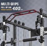 Smith Machine with Weight Stacks, Heavy Duty Home Gym System Power Cage Cable Crossover Machine Multi-Functional Trainer 350lbs Weigh Stack Ratio 1:1