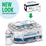 Amazon Grocery, Purified Water, 16.9 Fl Oz, 24 Ct (Previously Happy Belly, Packaging May Vary)