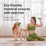 Portzon Weights Orange Dumbbells with Set of 2 Neoprene Dumbbells Set, 3 LB, Anti-Slip, Anti-roll, Hex Shape