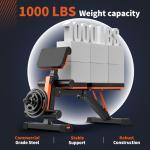 XCHIEF Adjustable Weight Bench - 1000LBS Capacity Heavy Duty Foldable Workout Bench for Full Body Exercise, Flat/Incline/Decline, Bench Press for Home Gym with Preacher Pad & Leg Extension