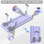 JANUA 5 in 1 Pilates Sliding Board Set, Multi-Purpose Foldable Pilates Reformer for Home, Purple