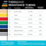 THERABAND Resistance Tubes, Begginer Set, Yellow, Red, and Green, 5 ft Latex Tubing, Home or Clinic Use, Cut-to-Fit, Color-Coded Resistance Bands for Upper & Lower Body Workouts