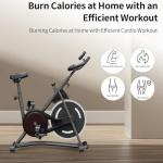 Stationary Bikes,Exercise Bikes,Adjustable Professional Exercise Bikes for Home, Efficient Workout Bike with Smartphone Mount & Digital Pulse Display