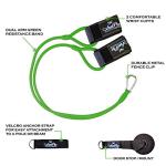 Arm Pro Bands Baseball Softball Resistance Training Bands for Arm Strength, Pitching and Conditioning Equipment, Anchor Strap, Door Mount (Green - Youth Athletes, Ages 12 & Under)