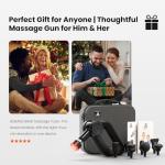 BOB AND BRAD D6 Ultra Massage Gun with Infrared Light, Deep Tissue Percussion Massager Gun with 16mm Amplitude, Professional Muscle Massager for Athletes, Electric Handheld Massager