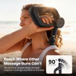 BOB AND BRAD D6 Ultra Massage Gun with Infrared Light, Deep Tissue Percussion Massager Gun with 16mm Amplitude, Professional Muscle Massager for Athletes, Electric Handheld Massager