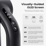 BOB AND BRAD D6 Ultra Massage Gun with Infrared Light, Deep Tissue Percussion Massager Gun with 16mm Amplitude, Professional Muscle Massager for Athletes, Electric Handheld Massager