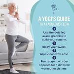 NewMe Fitness Yoga Mat for Women and Men - Large, 5mm Thick, 68 Inch Long, Non Slip Exercise Mats w/ 70 Printed Yoga Poses for Pilates, Workout and Stretching - Home and Gym Essentials - Purple