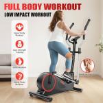 GOIMU Elliptical Machine, Elliptical Exercise Machine for Home with Hyper-Quiet Magnetic Driving System, Elliptical Trainer with 15.5IN Stride, 350LBS Loading Capacity