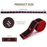 Fitness Resistance Bands with Handles for Stretching and Yoga, 8-Section Elastic Training Band with Clear Markings, Fashion Puller Exercise Bands Resistance for Full Body Stretching Shaping