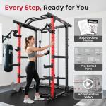 Multi-Function Power Rack with Cable Crossover