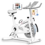 Exercise Bikes for Home,Indoor Cycling Bike with Adjustable Friction,Brake Pad Resistance Silent Belt Drive,330lbs Weight Capacity &Upgraded Version Seat for Home Cardio&Weight Loss(Classical Exercise Bikes Plus)