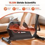 Elliptical Machine, Elliptical Exercise Machine for Home with Hyper-Quiet Magnetic Driving System, Elliptical Trainer with 15.5IN Stride, 14 Resistance Levels, 300LBS Loading Capacity