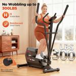 Elliptical Machine, Elliptical Exercise Machine for Home with Hyper-Quiet Magnetic Driving System, Elliptical Trainer with 15.5IN Stride, 14 Resistance Levels, 300LBS Loading Capacity