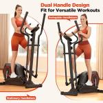 Elliptical Machine, Elliptical Exercise Machine for Home with Hyper-Quiet Magnetic Driving System, Elliptical Trainer with 15.5IN Stride, 14 Resistance Levels, 300LBS Loading Capacity