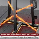 XGSW Multi-Function Home Gym Workout Station, Featuring a Pulley System, arm Trainer, and Leg Trainer for Full-Body Workouts. (L03-3Three-Person Fitness Station Only)