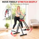 HOWHAI Air Walker Exercise Machine, 30" inch Stride Space Walker Elliptical Trainer for Home Use, Low-Impact Elliptical Cross Trainers Compact Steppers for Men and Women Full-Body Cardio & Leg Toning