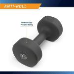 Marcy Neoprene Dumbbell, Single Piece, 15-lb, Steel Grey