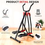 HOWHAI Air Walker Exercise Machine, 30" inch Stride Space Walker Elliptical Trainer for Home Use, Low-Impact Elliptical Cross Trainers Compact Steppers for Men and Women Full-Body Cardio & Leg Toning