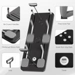 JANUA Pilates Board - Pilates Reformer Set, Multi-Purpose Foldable Pilates Reformer Board for Home, 5 in 1 Pilates Sliding Board (Black)